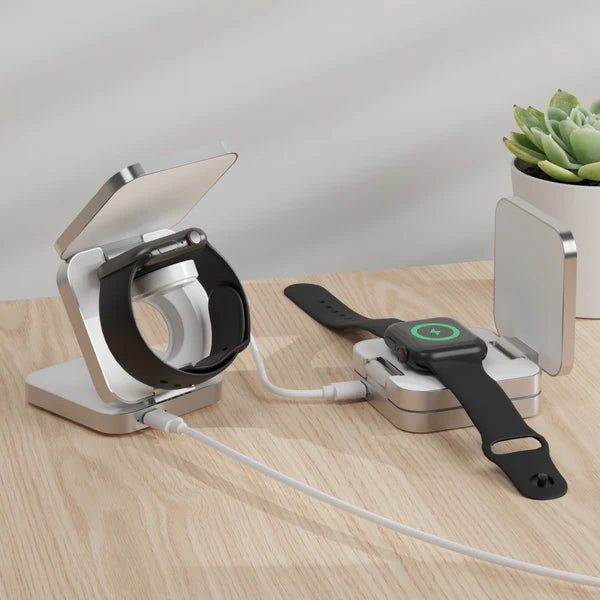 Magnetic Collapsible Wireless Charger - White