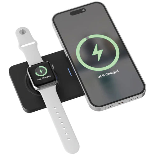 2-in-1 Wireless Charger - Black