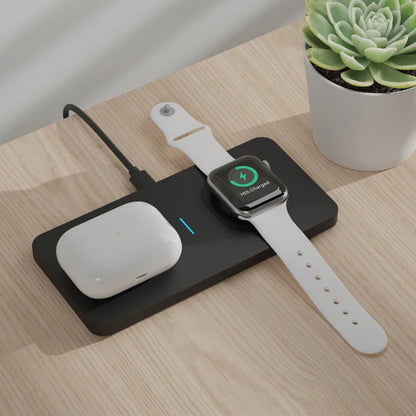 2-in-1 Wireless Charger - Black