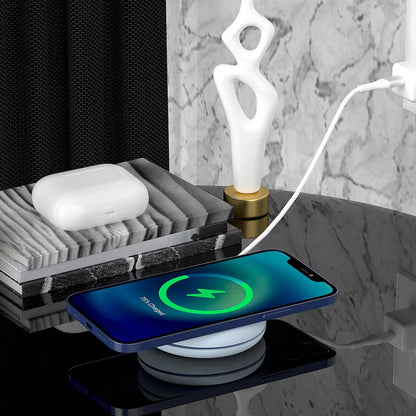 5ft Magnetic Charging Cable compatible with MagSafe® with Smart Management - Arctic Blue