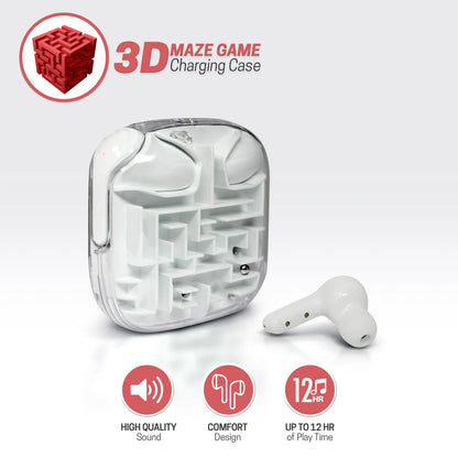 True Wireless Earbuds with 3D Maze